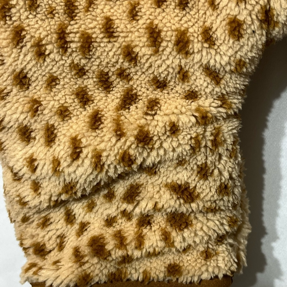 Wonder Nation Beige baby romper with brown dots, soft‎ texture, size 3-6M New - Picture 8 of 14